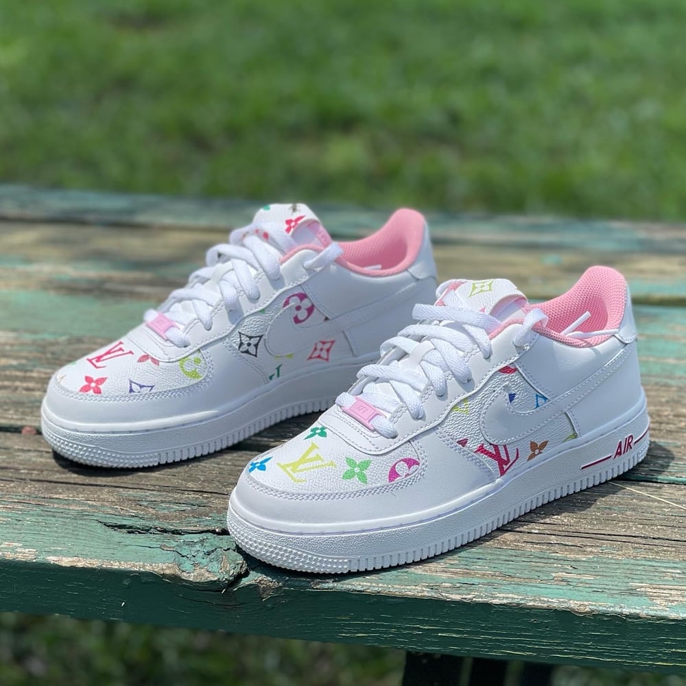 Image of Custom Multi Color Nike Air Force One Low