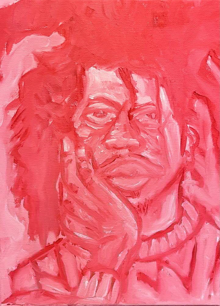 Image of Pondering in Pink 