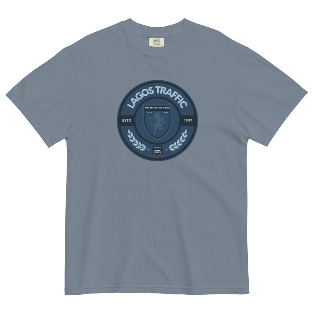 ICONIC LTC SIGNATURE BADGE TEE - DENIM BLUE I