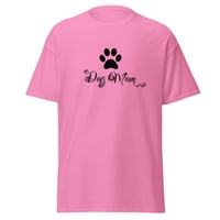 Image 7 of Unisex classic tee, Dog Mom T-Shirt | Paw Print Dog Lover Script Graphic Tee