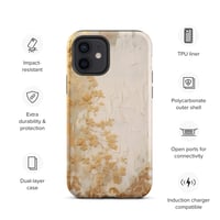 Image 11 of White and Gold Tattered Texture Goth Lolita Kawaii Baroque Tough Case for iPhone®