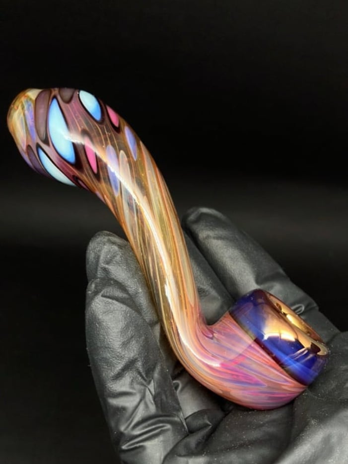 Long Purple Gold Rainbow  Image 2