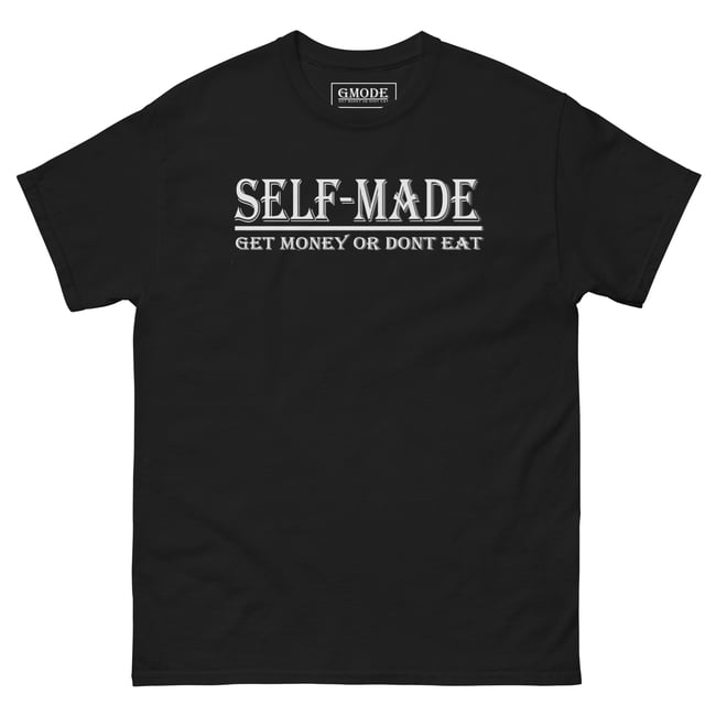 Selfmade  classic tee white writing