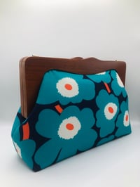 Image 2 of Blue Bold Floral Clutch