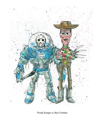 Image 2 of Disney Horror Buzz&Woody Signed Art Print [Redux]