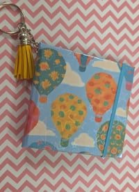 Hot Air Balloon Notebook — Cute Sky Pattern Journal with Keychain