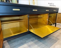 Image 5 of Black mid century modern Nathan sideboard, tv cabinet, drinks cabinet