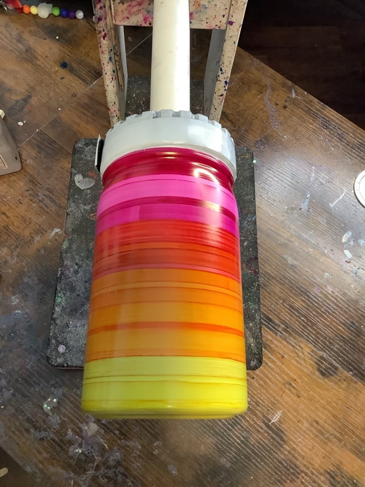Image of 17oz Sunset Serape Mason Jar