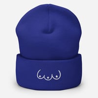 Image 2 of Tri boobies Cuffed Beanie