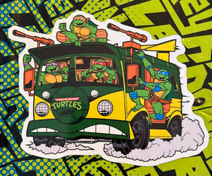 Image of MASSIVE 6” Party Wagon Premium Vinyl Sticker