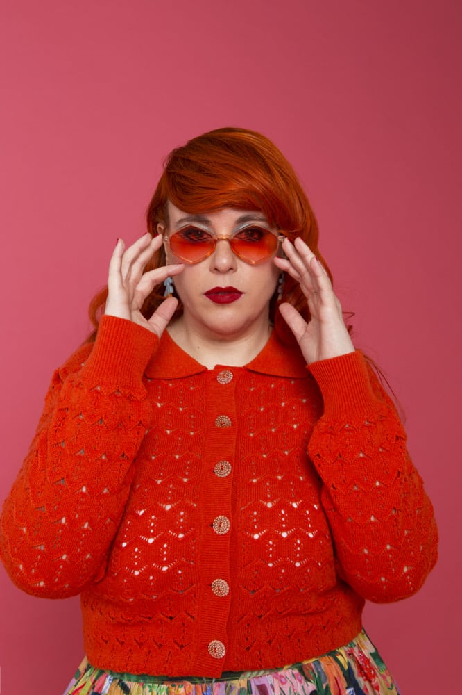 Image of Cardigan naranja