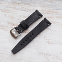 22mm Black Suede Strap
