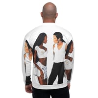 Image 4 of Icons Unisex Bomber Jacket White