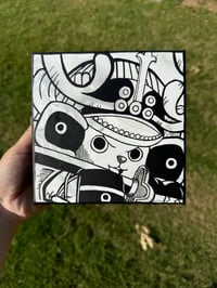 Silver chopper painting