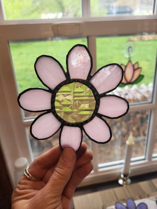 Image of Quirky Flower-stained glass