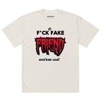 Image 1 of MENS Oversized FRIENDLY  faded tee