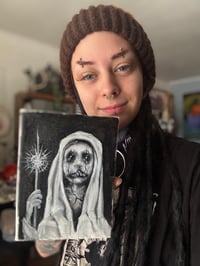 Image 2 of He’s just a Spooky Little Guy Original Oil Painting 