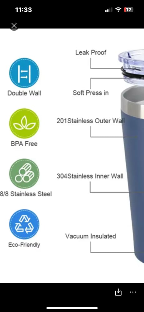 TUFAC 2 - Tone Antifascist 16oz Travel Mug
