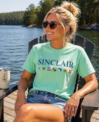 Image 1 of Nautical Code Tee - Mint Green