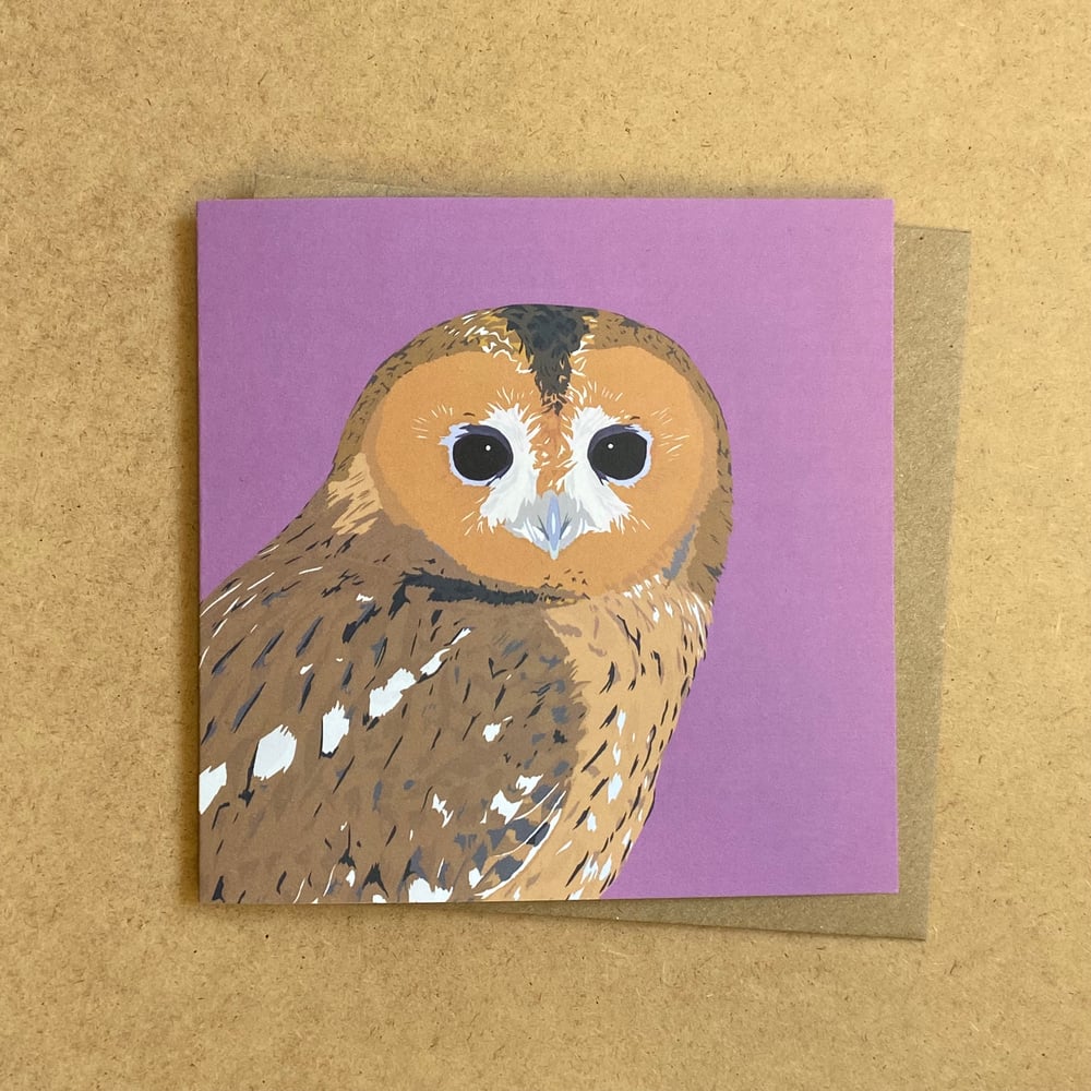 Image of Tawny Owl Greetings Card