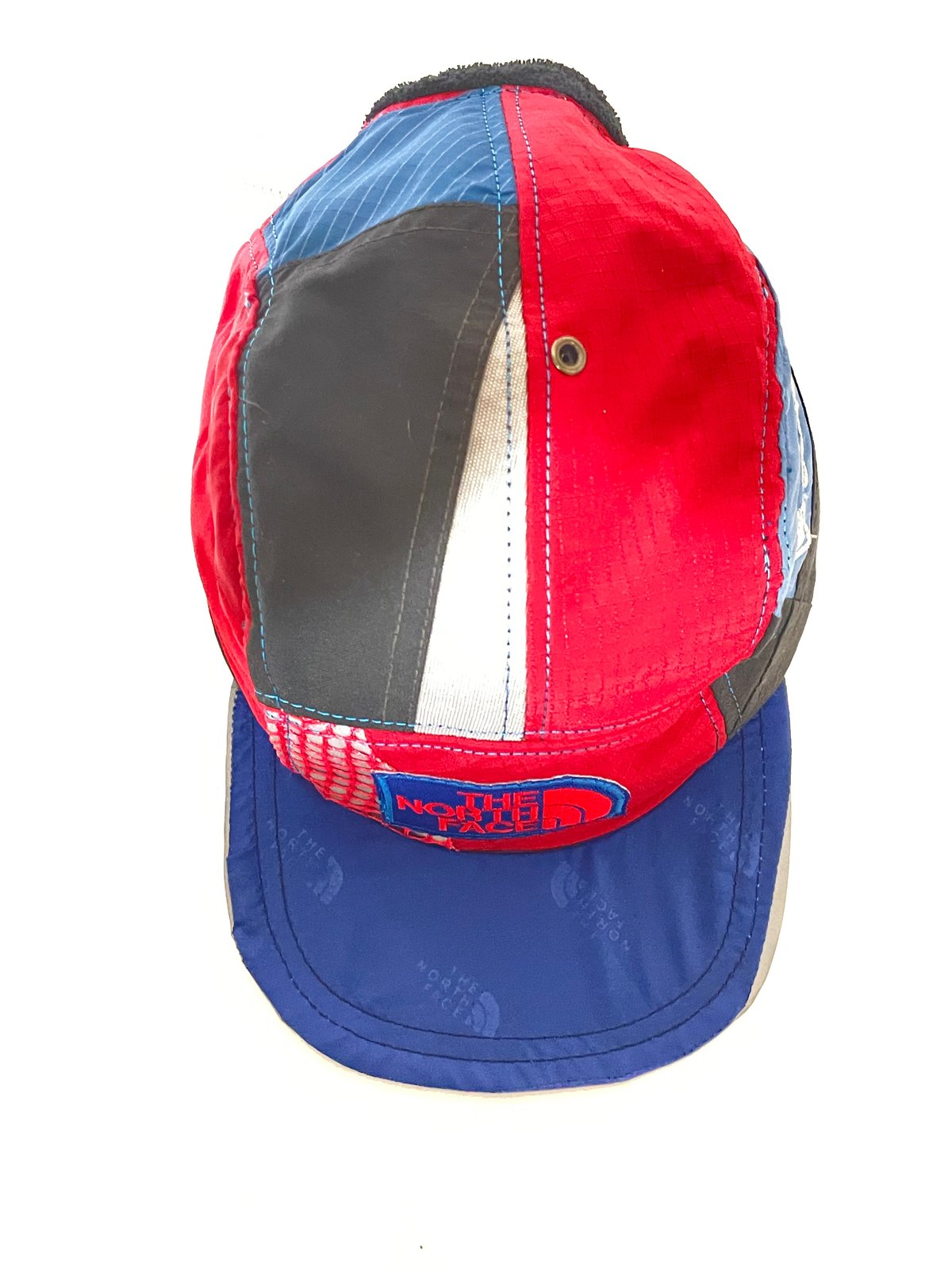 Upcycled North Face Red Blue Goretex 1 of 1 5-Panel