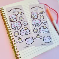 Image 2 of Egg Pals Holographic Vinyl Sticker Sheet