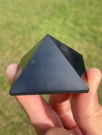 Image 3 of Elite Shungite Pyramid 5cm Squared #2023