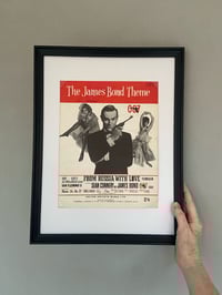 Image 6 of From Russia With Love, James Bond film, framed 1963 vintage sheet musi
