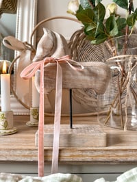 Image 1 of Wooden Horse on Stand