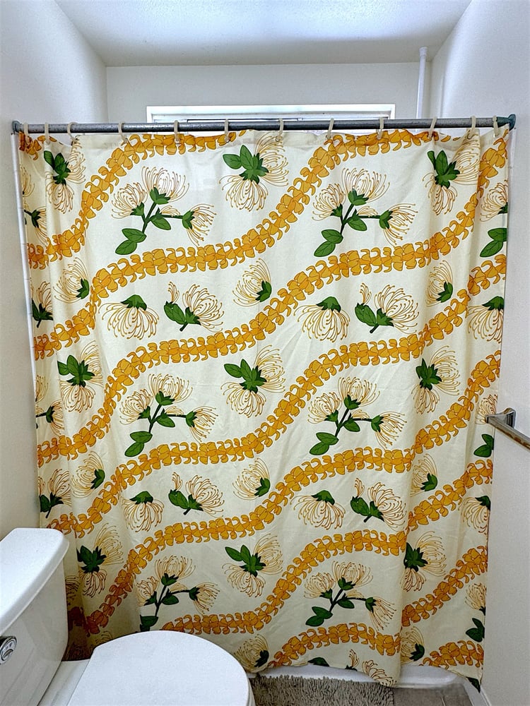 Image of Hunnygirl Puakenikeni Shower Curtain