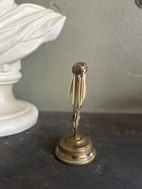 Image 3 of Marqueur de whist en laiton et bakelite, très rare! Début 1900!