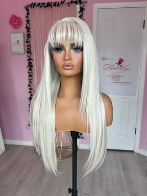 Image of icy bangs luxury pre cut lace (ready to ship)