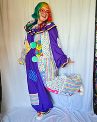Image 3 of Purple Rainbow clownsuit "L"