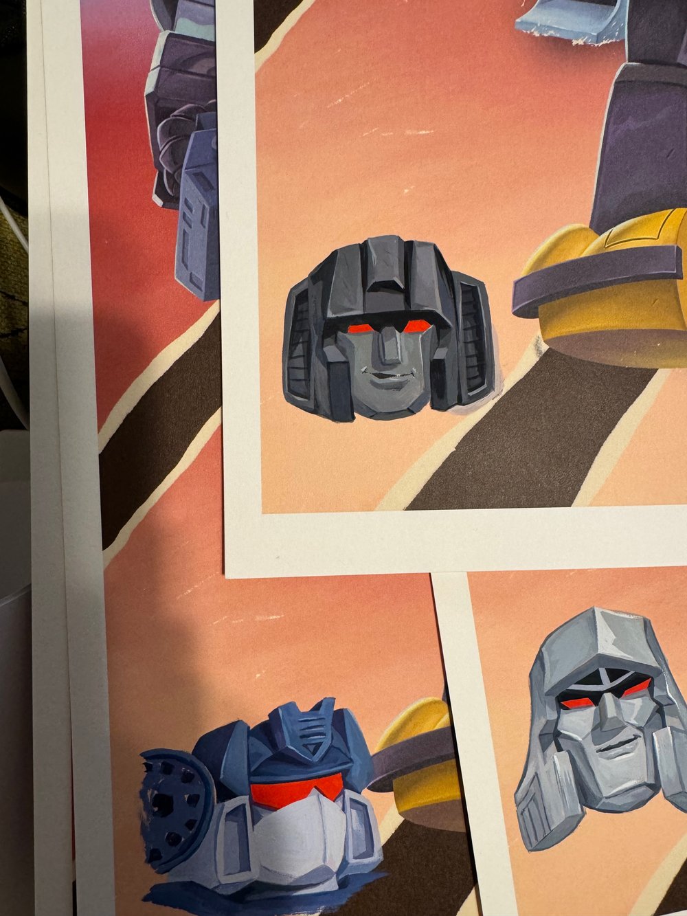 Hand Painted Portrait Transformers 18"x24" Poster 
