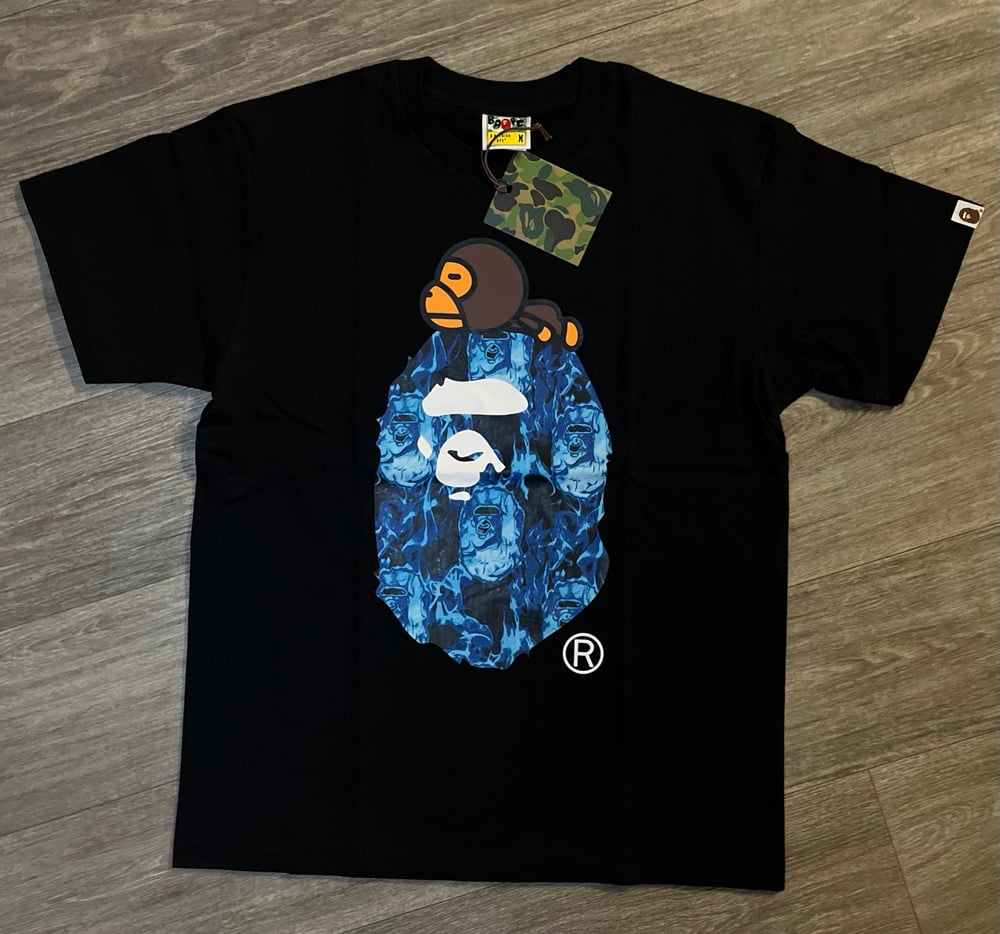 Image of BPE Blue Flame Head Shirt