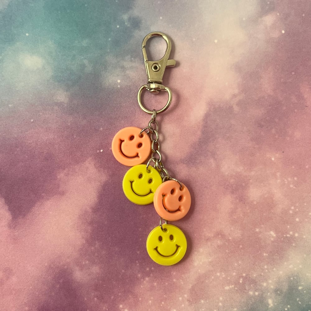 Image of Mini Smiley Face Keychain
