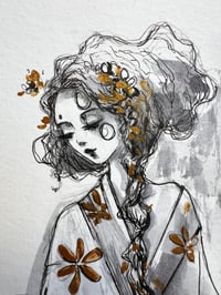 Image 1 of Lasairín - the witch of hearth - inktober 5