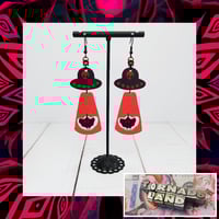 Image 1 of Mothman UFO Earrings