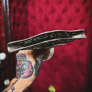 Image of Silver Victorian Fan Shaped Bat Vase