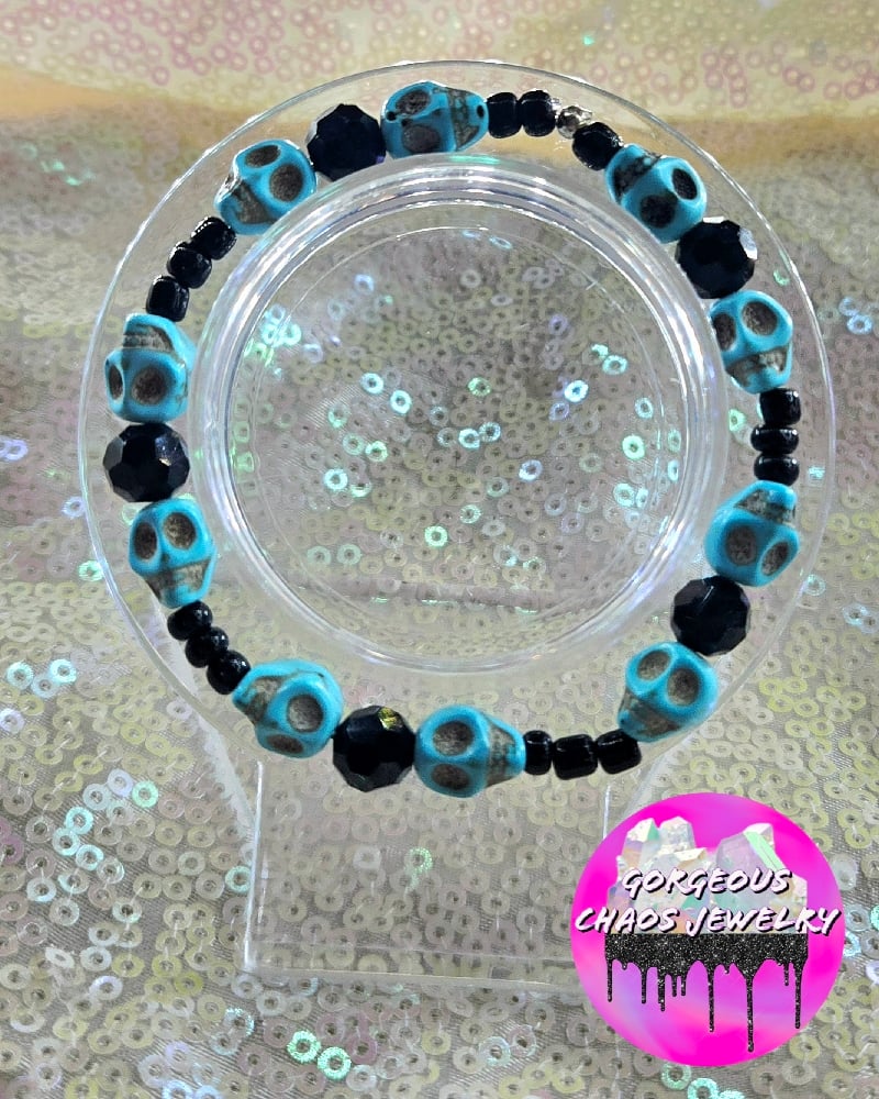 Image of Alll the Teal Skulls