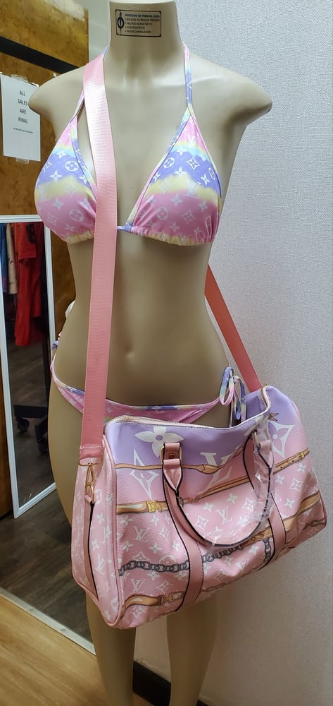 Image of LV Inspired Duffle Bag - Style 1 