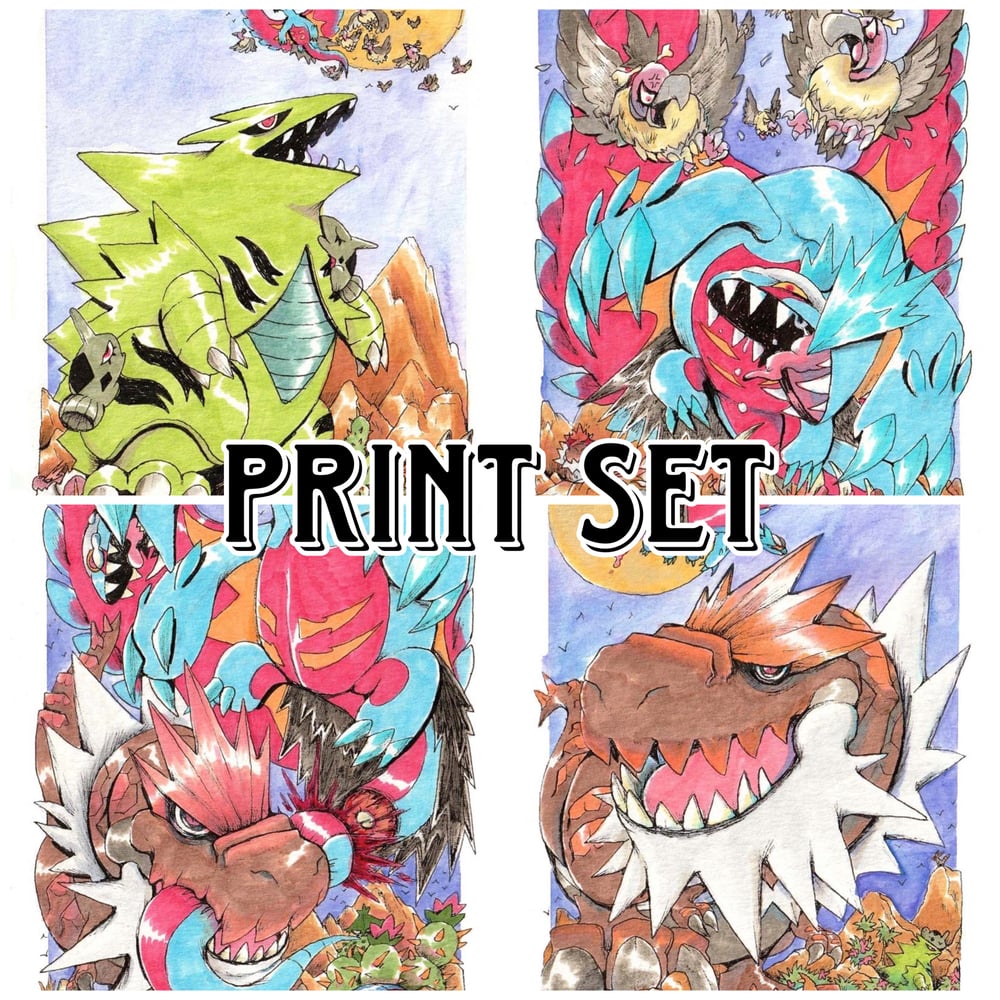 Image of PRINT SET: Legend Of The Looming Moon