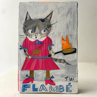 Image 5 of Originally painting on wood - Flambé 