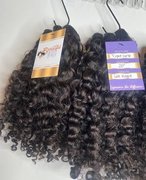 Image of Lux Virgin Tight Curly Bundle Deals