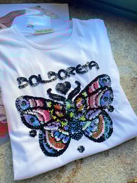 Image 3 of Camiseta bordada a man. BOLBORETA talla S corte chica. En STOCK.