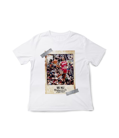 Image of UNTOUCHABLE LIFESTYLE 85 MJ TEE BLACK/White