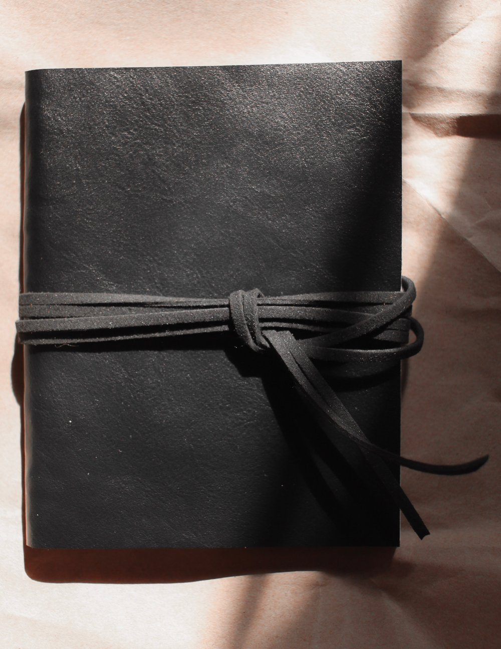 Black Vegan Leather Shop Journal
