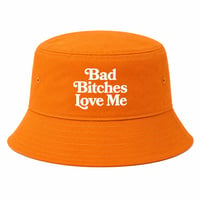 Image 1 of Bad Bitches Love Me Bucket Hat ORANGE