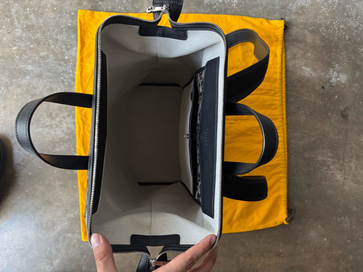Image of Goyard Calfskin Cisalpin Backpack