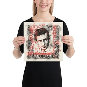 Image of Johnny Cash and songs Black Red